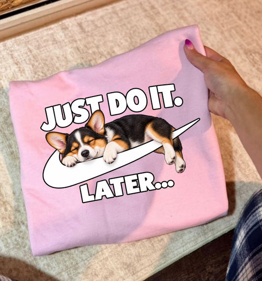 New unisex light pink corgi