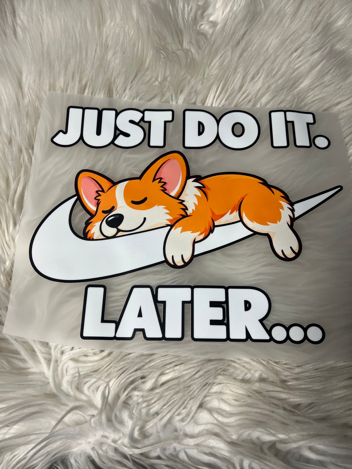 New DTF corgi