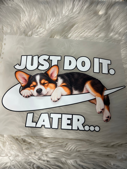 New DTF corgi